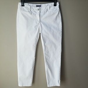 White ankle jeans